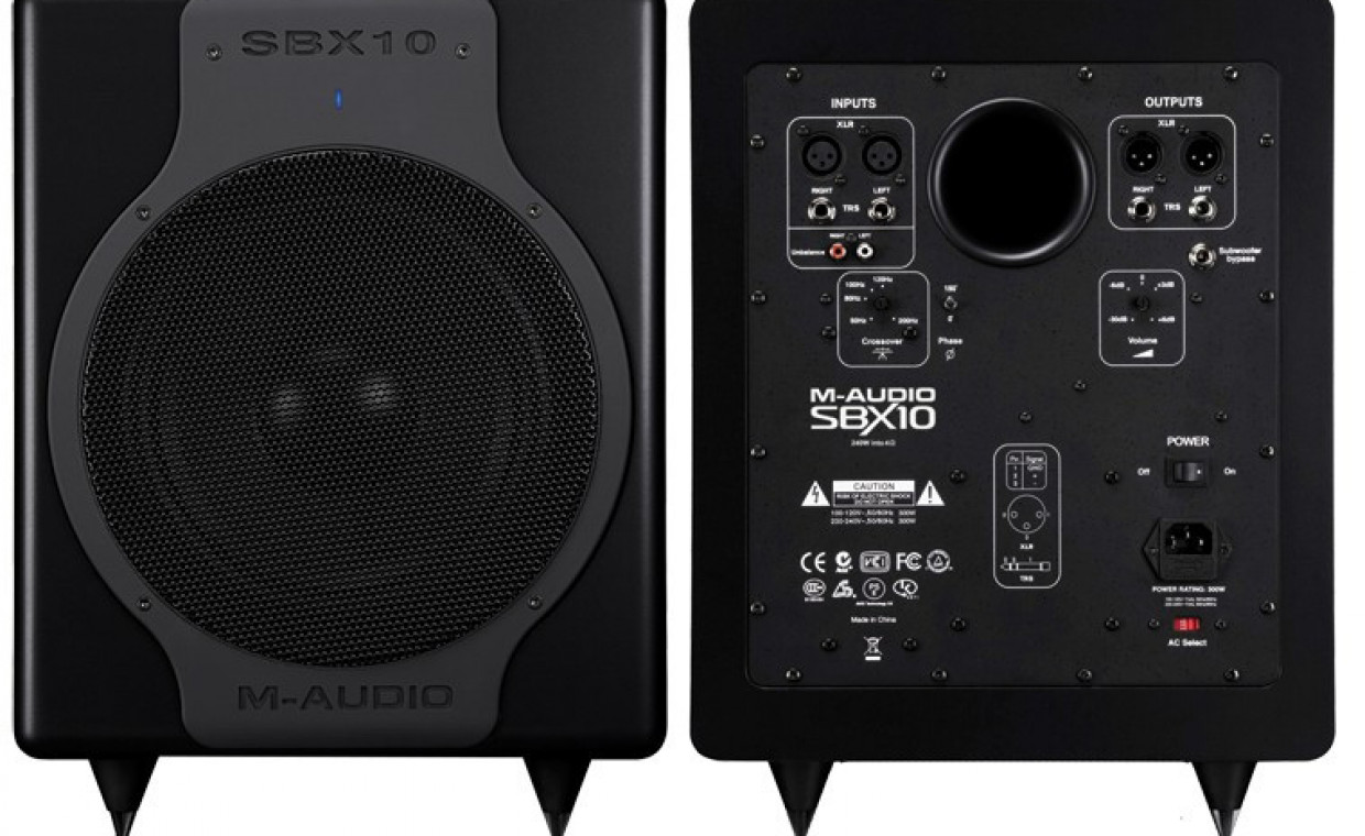 Audio equipment and instruments for rent, Studio Subwoofer M-Audio SBX 10 rent, Vilnius