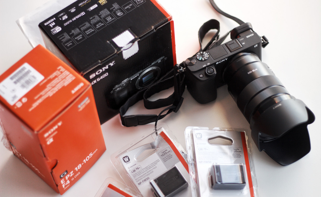 Cameras for rent, Sony a6400 ir 18-105mm objektyvas rent, Vilnius