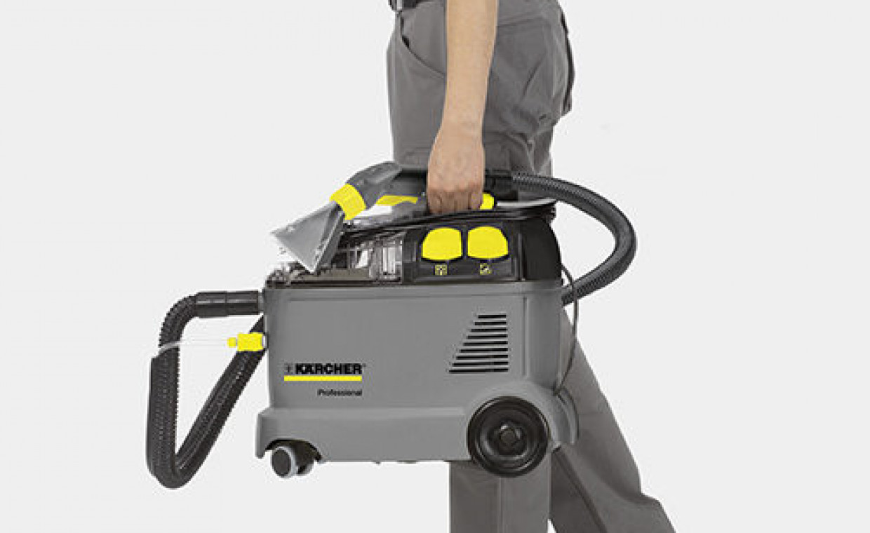 Carpet cleaners for rent, KARCHER Puzzi 8/1 plaunantis siurblys rent, Vilnius