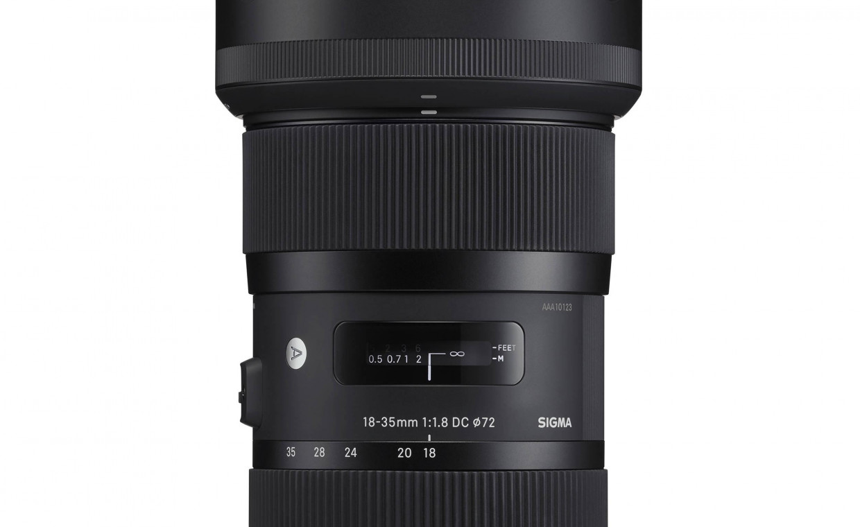 Camera lenses for rent, Sigma 18-35mm f/1.8 DC ART Cannon rent, Vilnius