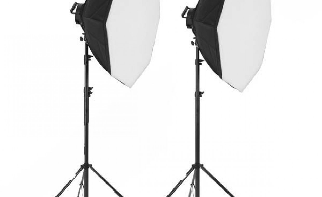 Photo studio equipment for rent, Godox SL150w II ir softbox'ai rent, Vilnius