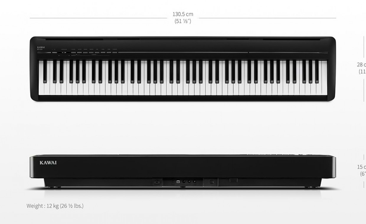 Audio equipment and instruments for rent, Sceninis skaitmen pianinas Kawai ES-120B rent, Vilnius