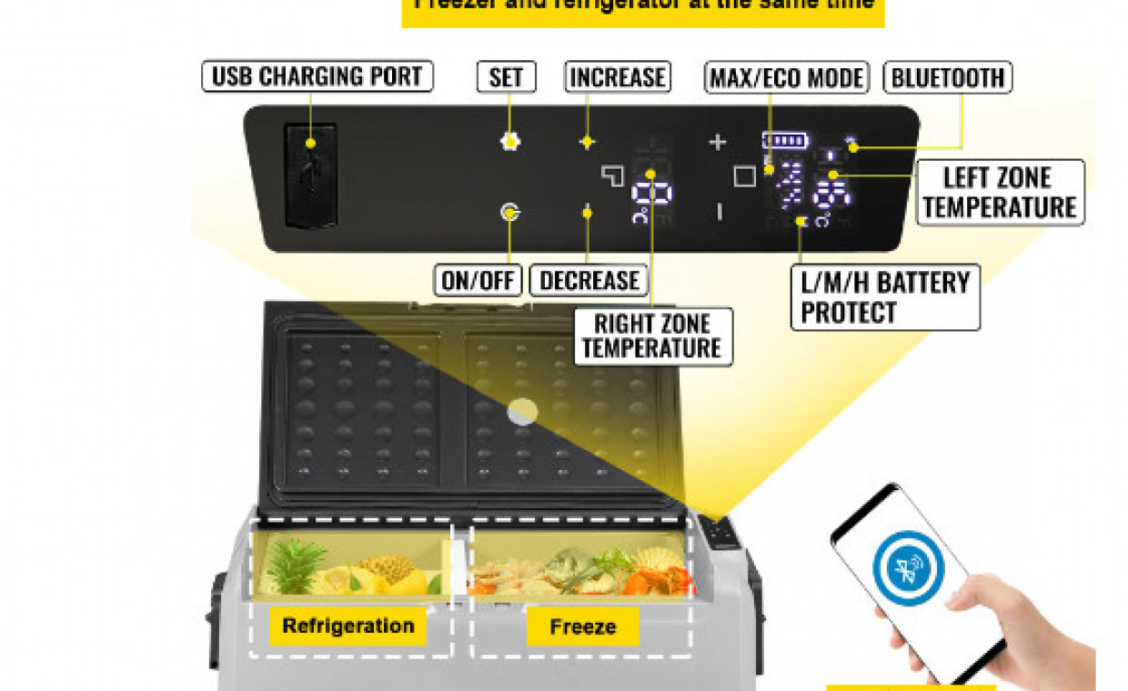 Car accessories for rent, Mobilus šaldiklis - šaldytuvas 60 litrų rent, Vilnius