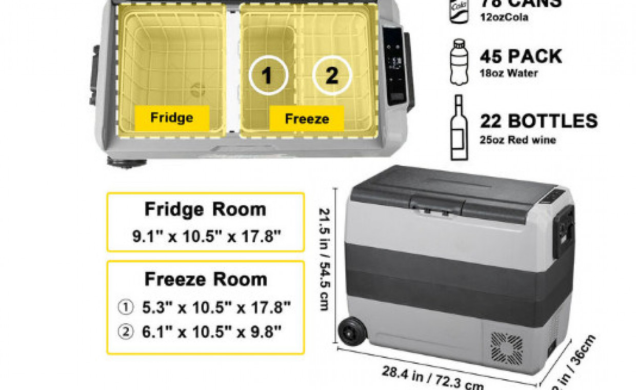 Car accessories for rent, Mobilus šaldiklis - šaldytuvas 60 litrų rent, Vilnius