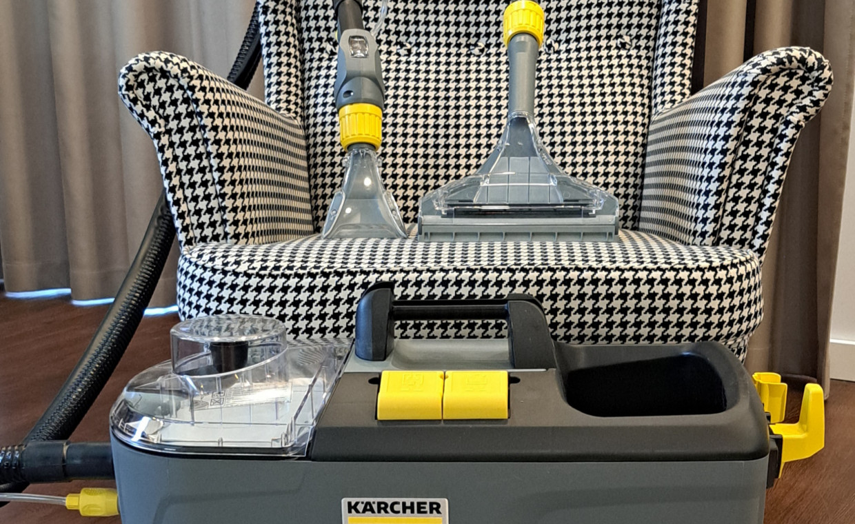 Vacuum cleaners for rent, Karcher Puzzi 10/1 plaunantis siurblys rent, Kaunas