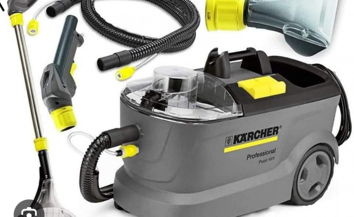 Carpet cleaners for rent, Plaunantis siurblys Karcher Puzzi 10/1 rent, Kaunas