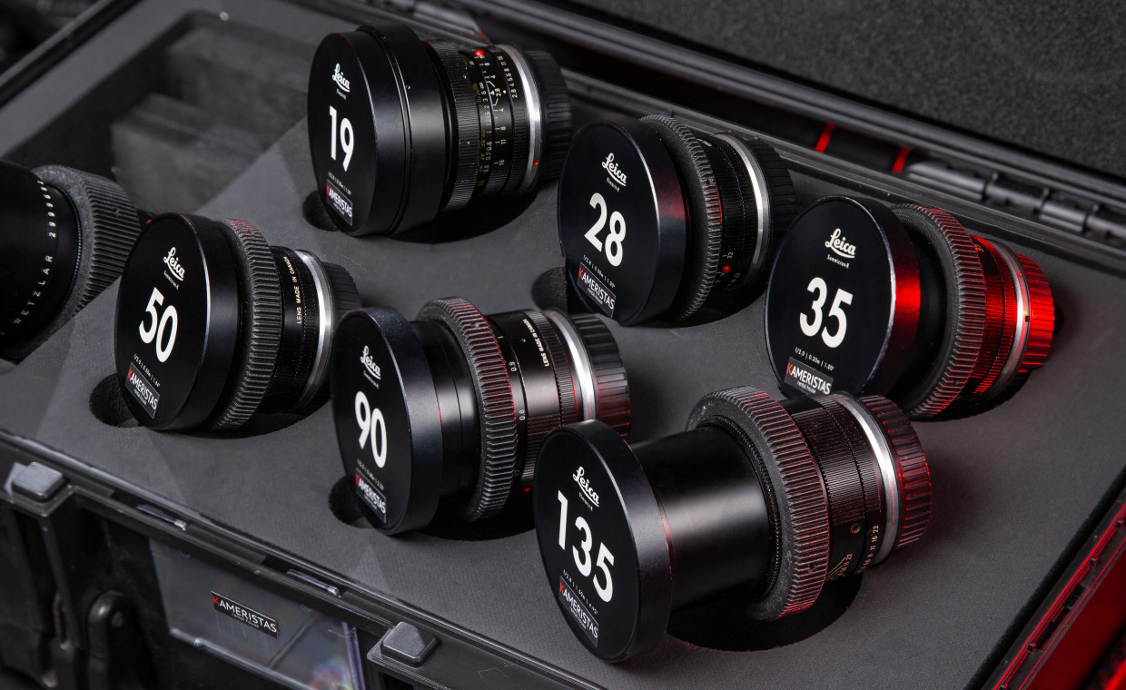 Camera lenses for rent, Leica R Vintage Cine Lens Set EF-mount rent, Vilnius