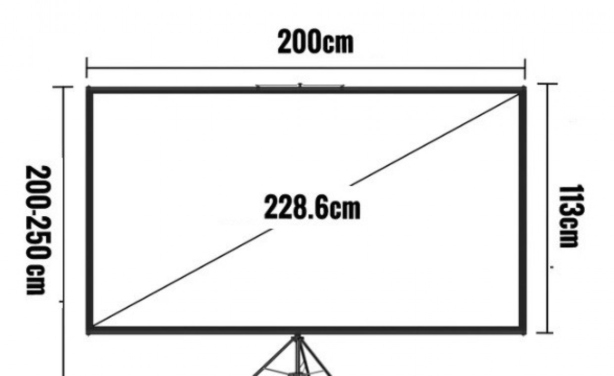 Projectors for rent, Projektoriaus ekranas 90 colių - 230 cm rent, Vilnius