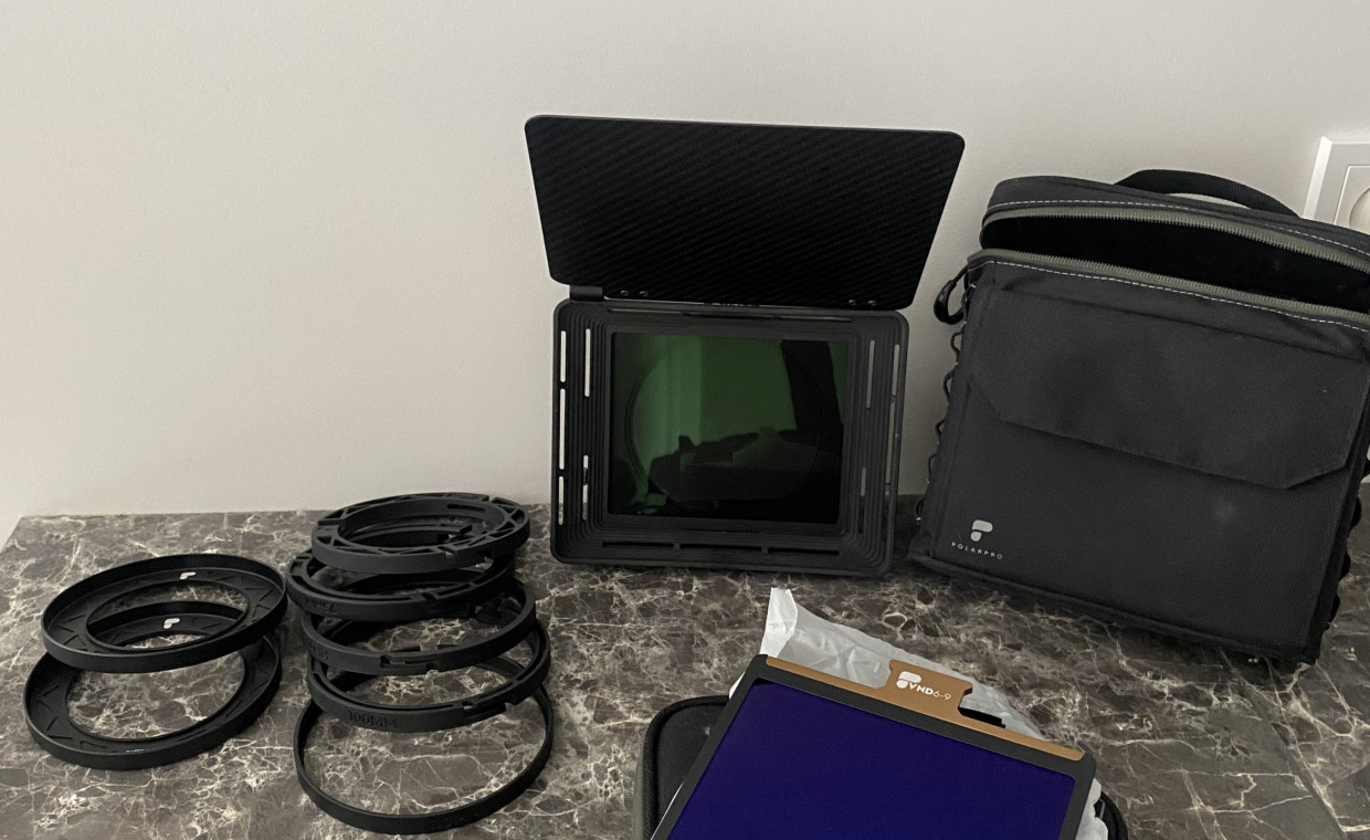 Camera accessories for rent, Polarpro matte box basecamp rent, Kaunas