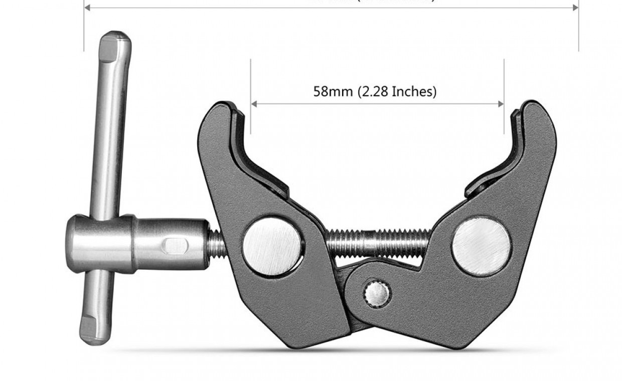 Camera accessories for rent, SmallRig Super Clamp su 1/4" & 3/8" Srėg rent, Kaunas