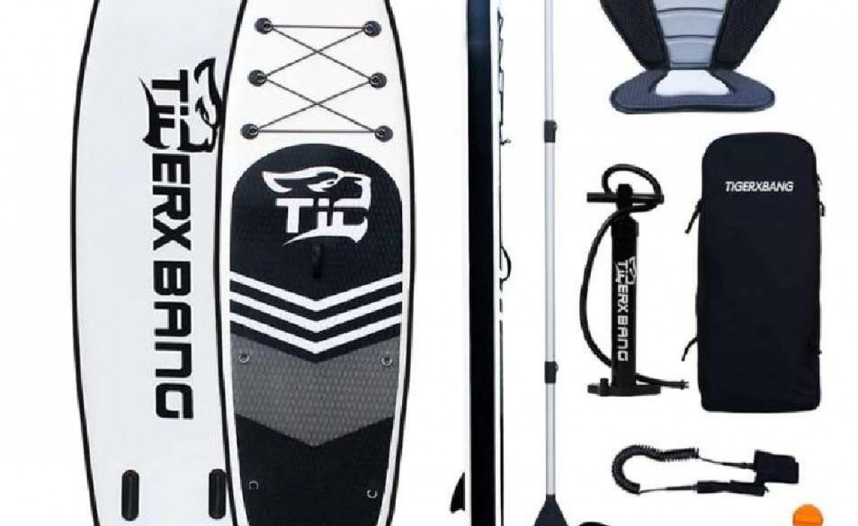 Standup paddleboarding for rent, TigerX Bang Irklente ir elektrine pompa rent, Kaunas