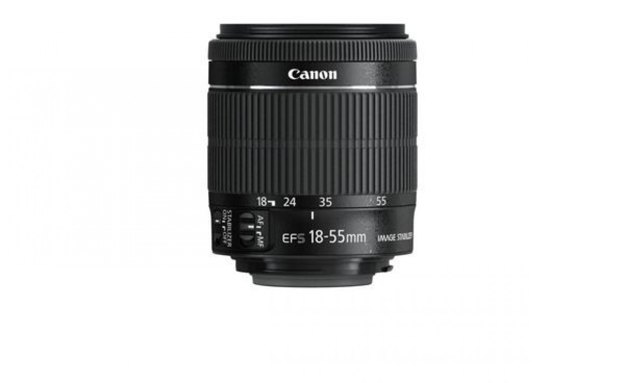 Camera lenses for rent, Objektyvas Canon EF-S 18-55mm f/3.5-5.6 rent, Vilnius