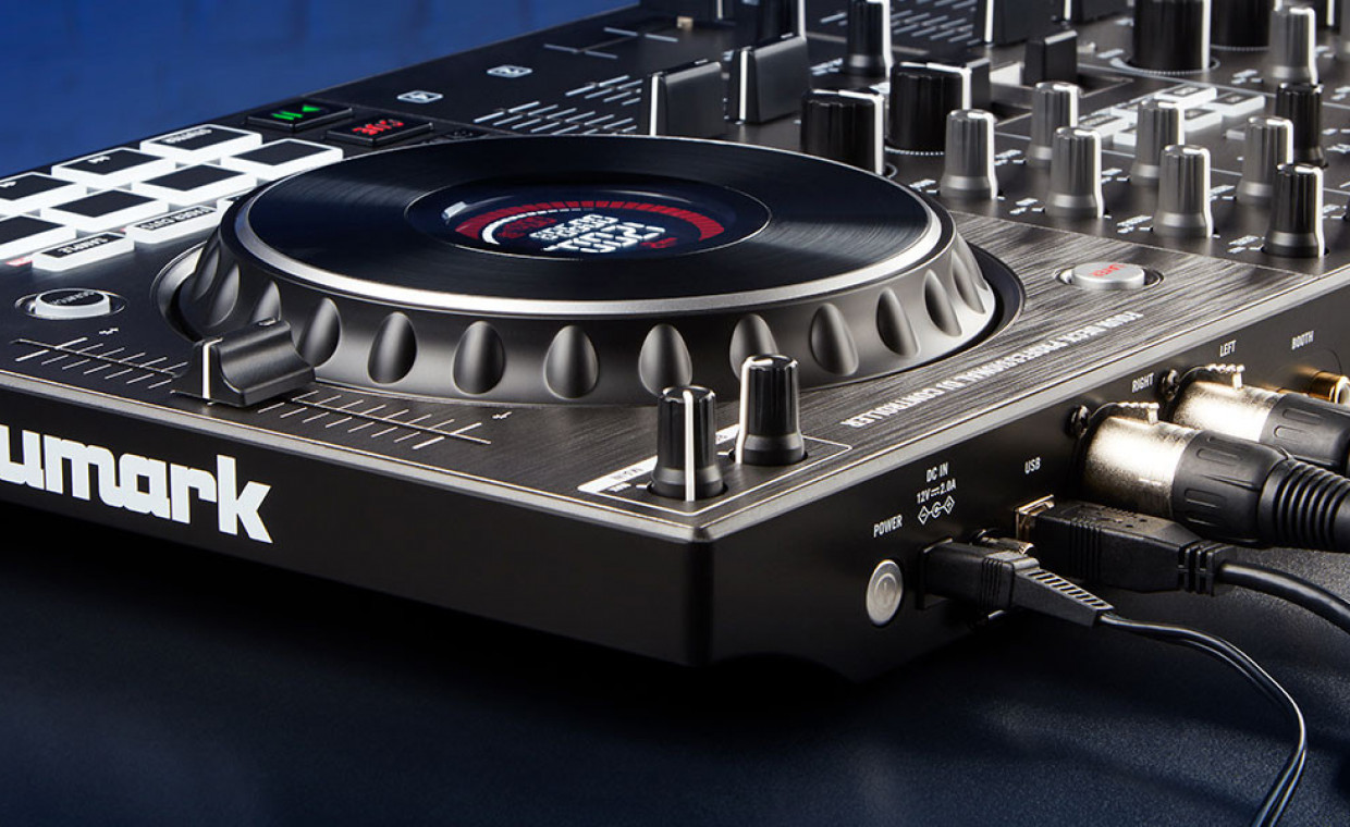 Audio equipment and instruments for rent, DJ controller Numark NS4 FX 4-DECK rent, Vilnius