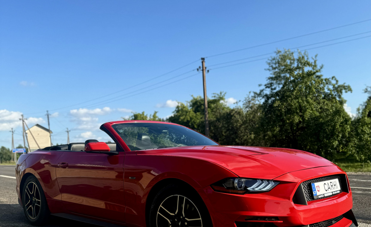 Car rental, Ford Mustang Kabrioletas rent, Vilnius