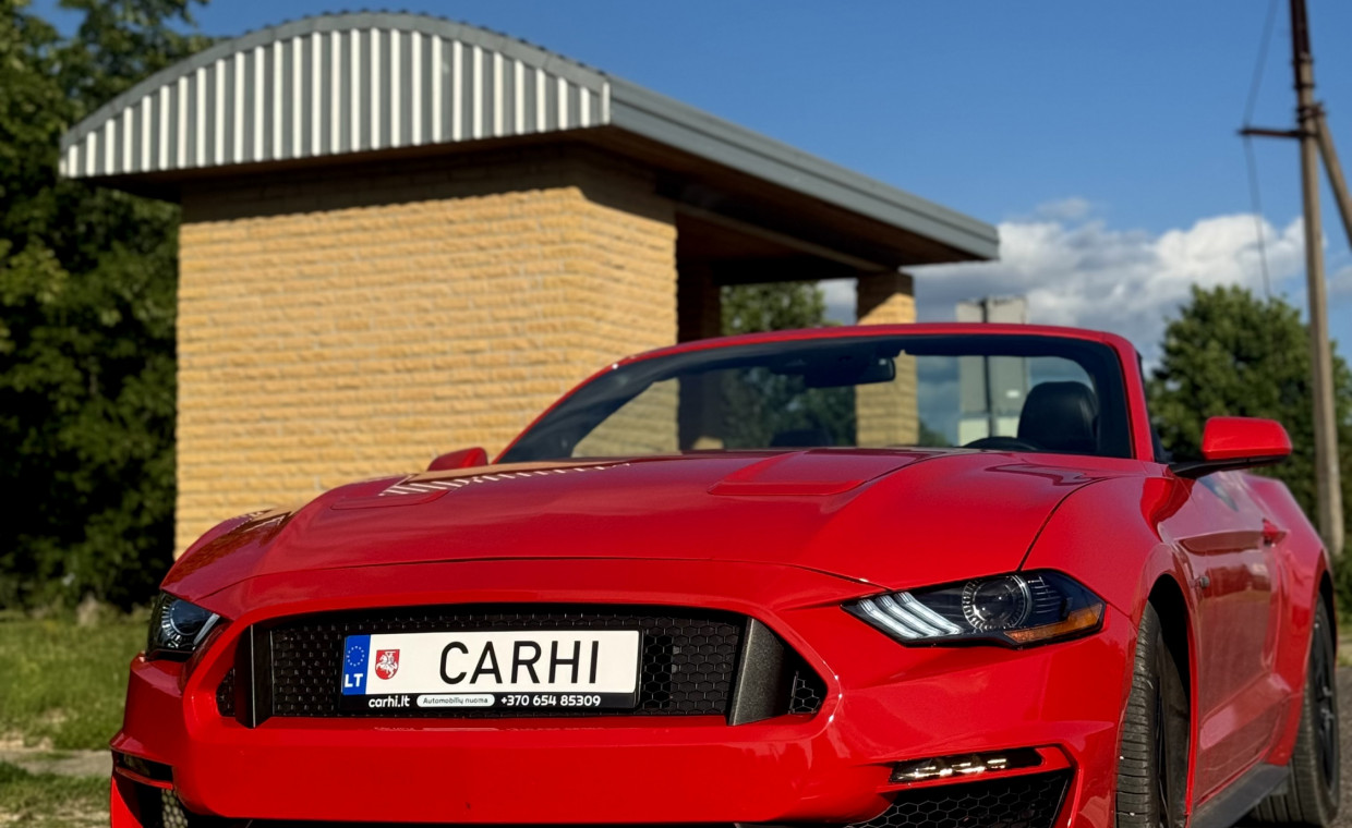 Car rental, Ford Mustang Kabrioletas rent, Vilnius