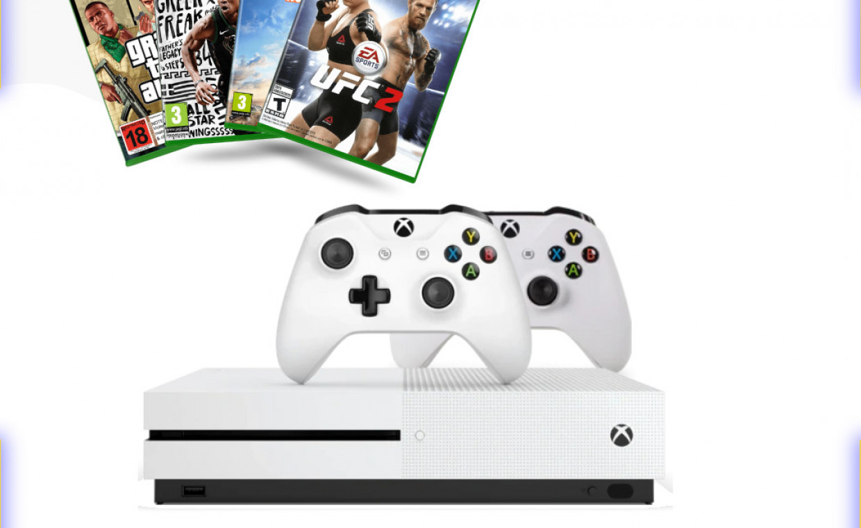 Gaming consoles for rent, Xbox One S - Žaidimai ir 2 pulteliai rent, Kaunas