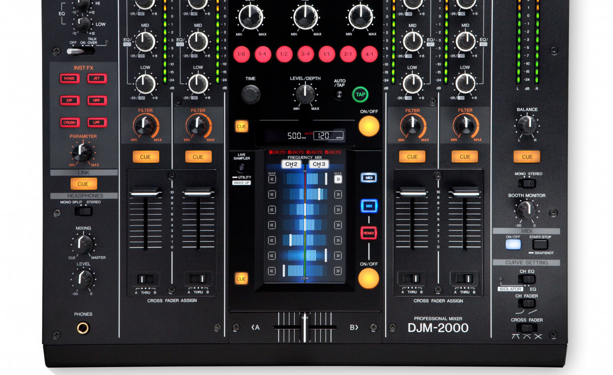 Audio equipment and instruments for rent, Pioneer DJM-2000 rent, Vilnius