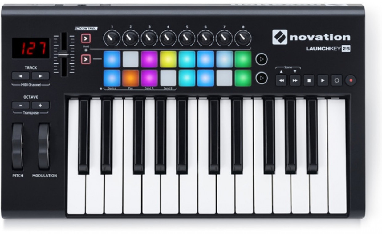 Audio equipment and instruments for rent, Midi kontroleris Novation LaunchKey 25 rent, Vilnius