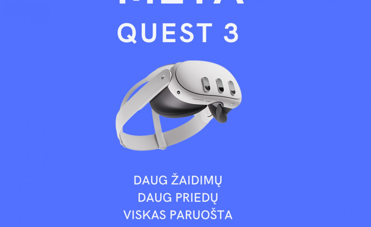 Gaming consoles for rent, Vr akiniai Meta/Oculus Quest 3 128gb rent, Kaunas