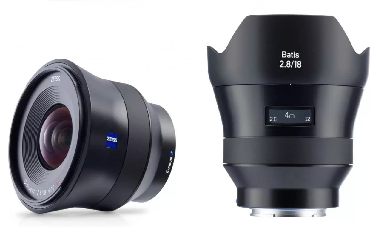 Camera lenses for rent, Zeiss Batis 18mm f2.8 objektyvas Sony FE rent, Vilnius